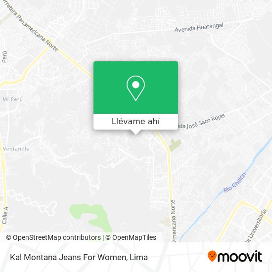 Mapa de Kal Montana Jeans For Women