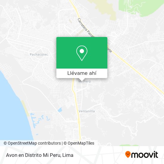 Mapa de Avon en Distrito Mi Peru