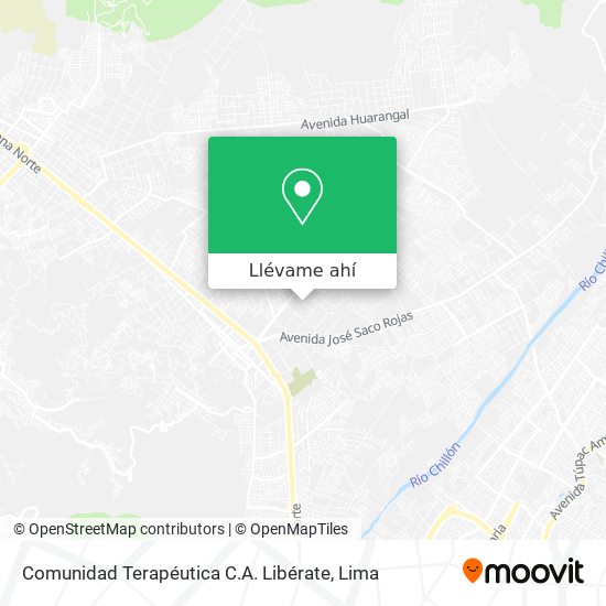 Mapa de Comunidad Terapéutica C.A. Libérate