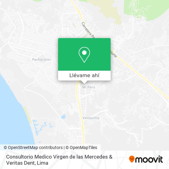 Mapa de Consultorio Medico Virgen de las Mercedes & Veritas Dent