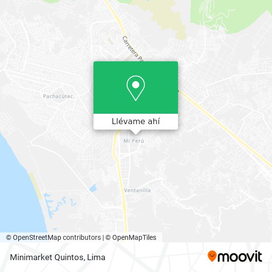 Mapa de Minimarket Quintos