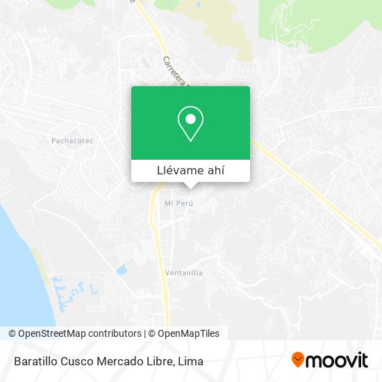 Mapa de Baratillo Cusco Mercado Libre