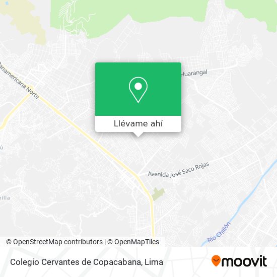 Mapa de Colegio Cervantes de Copacabana