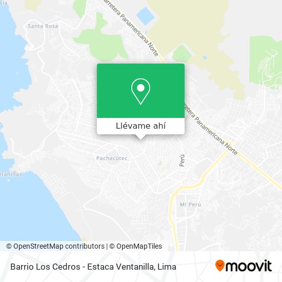 Mapa de Barrio Los Cedros - Estaca Ventanilla