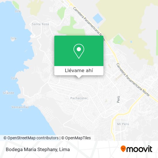 Mapa de Bodega Maria Stephany