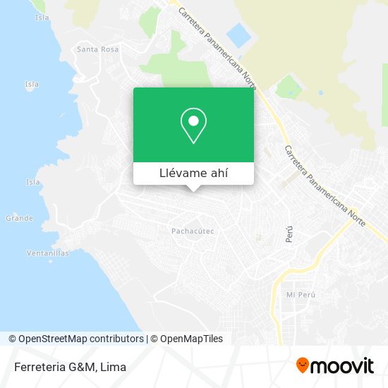 Mapa de Ferreteria G&M