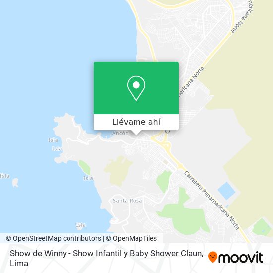 Mapa de Show de Winny - Show Infantil y Baby Shower Claun