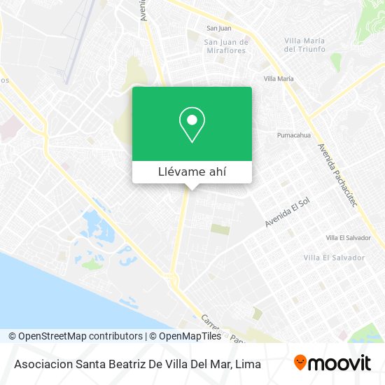 Mapa de Asociacion Santa Beatriz De Villa Del Mar