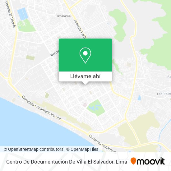 Mapa de Centro De Documentación De Villa El Salvador