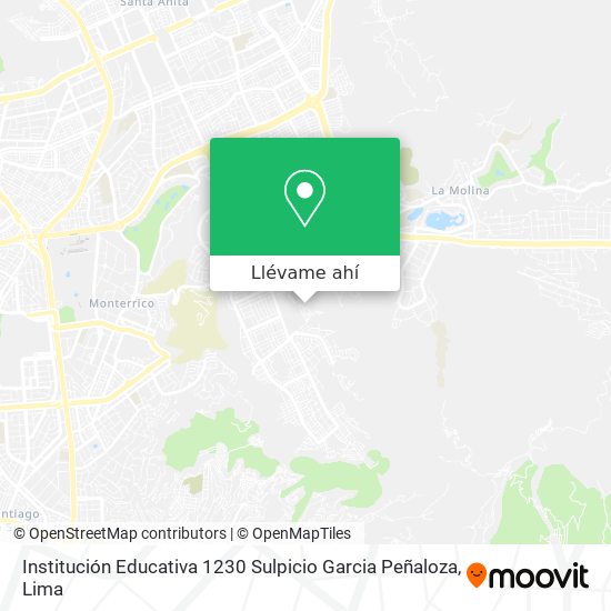 Mapa de Institución Educativa 1230 Sulpicio Garcia Peñaloza