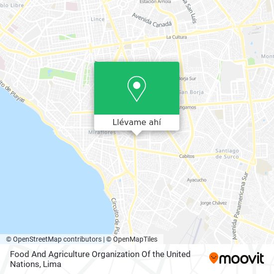 Mapa de Food And Agriculture Organization Of the United Nations