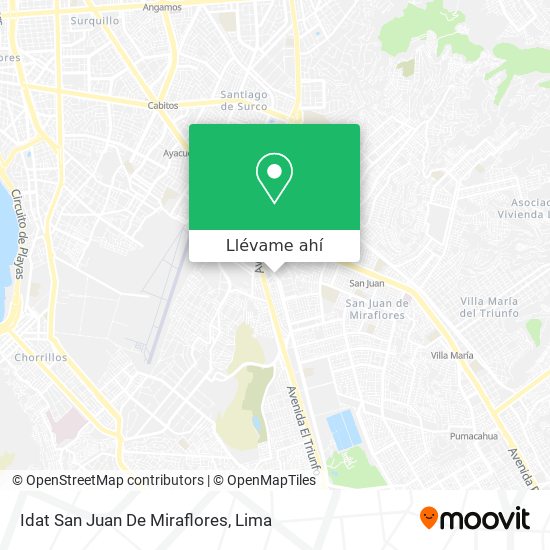 Mapa de Idat San Juan De Miraflores