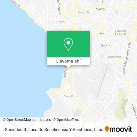 Mapa de Sociedad Italiana De Beneficencia Y Asistencia
