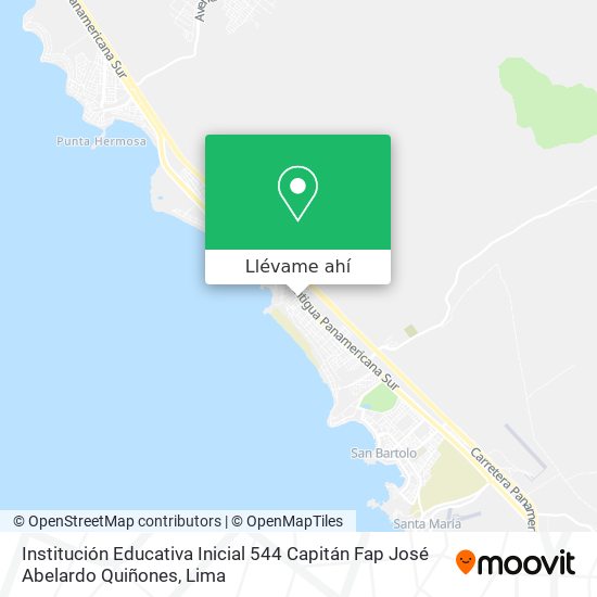 Mapa de Institución Educativa Inicial 544 Capitán Fap José Abelardo Quiñones