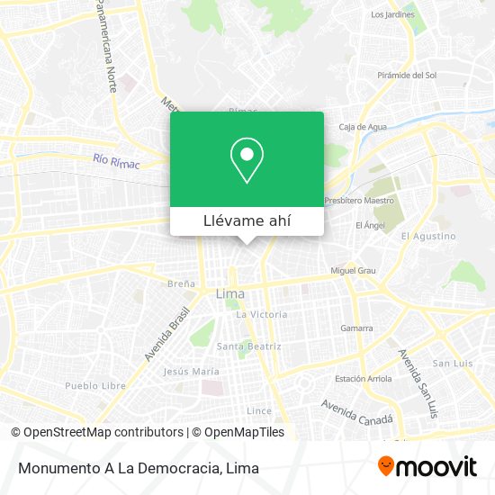 Mapa de Monumento A La Democracia