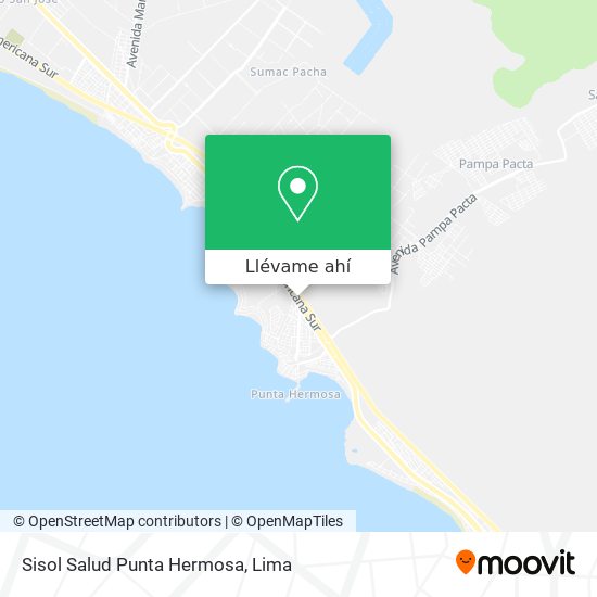 Mapa de Sisol Salud Punta Hermosa