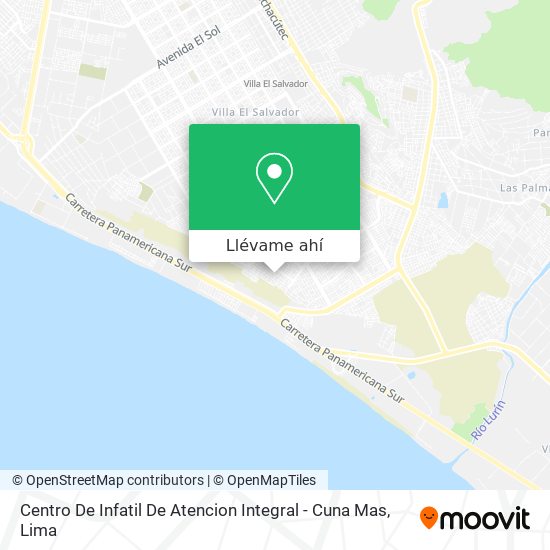 Mapa de Centro De Infatil De Atencion Integral - Cuna Mas