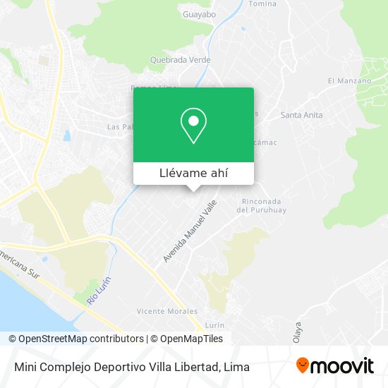 Mapa de Mini Complejo Deportivo Villa Libertad