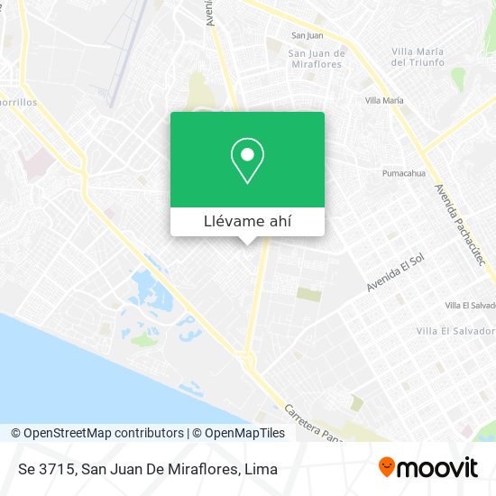 Mapa de Se 3715, San Juan De Miraflores