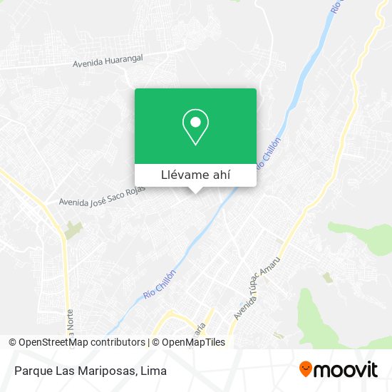 Mapa de Parque Las Mariposas