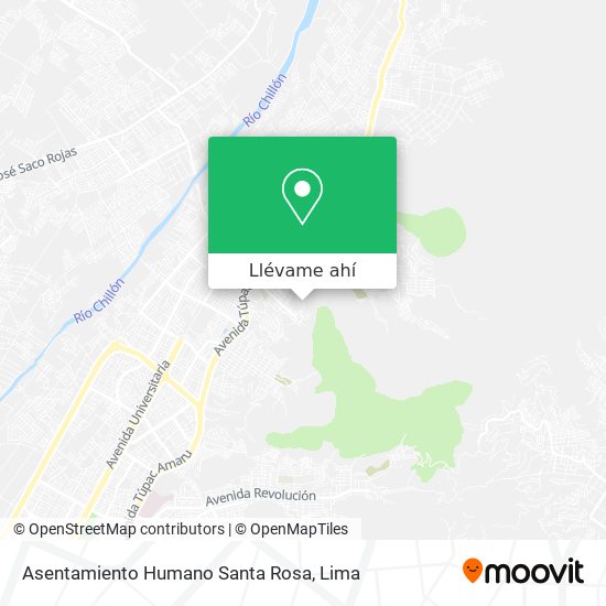 Mapa de Asentamiento Humano Santa Rosa