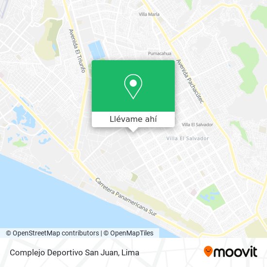 Mapa de Complejo Deportivo San Juan