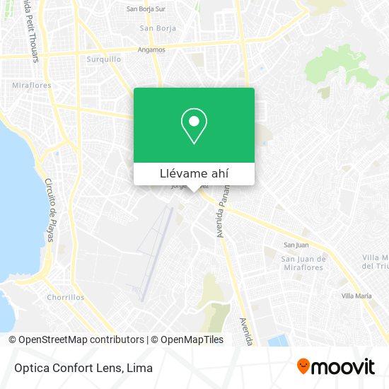 Mapa de Optica Confort Lens