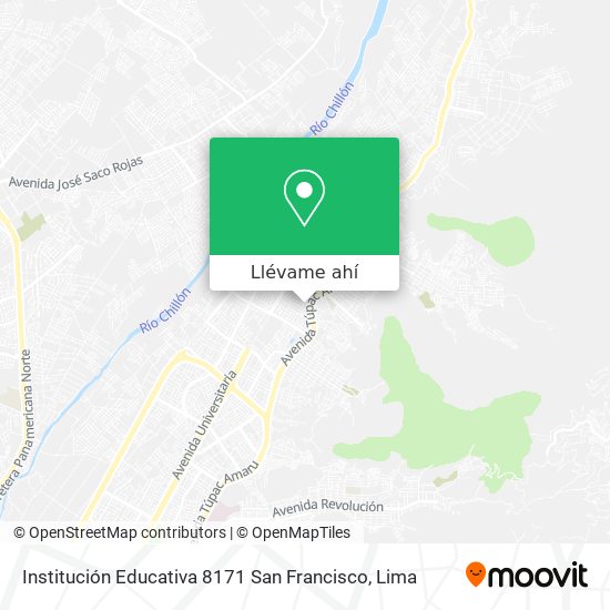 Mapa de Institución Educativa 8171 San Francisco
