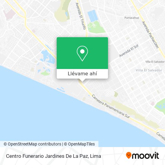 Mapa de Centro Funerario Jardines De La Paz