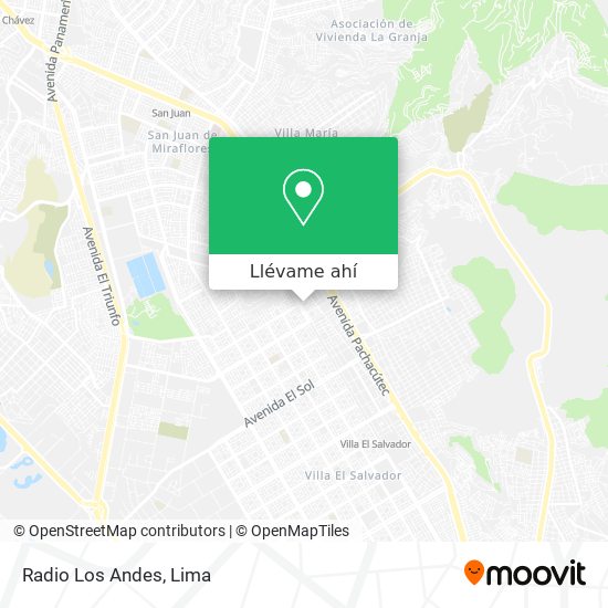 Mapa de Radio Los Andes