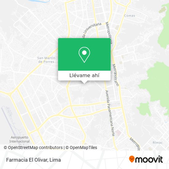 Mapa de Farmacia El Olivar