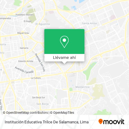 Mapa de Institución Educativa Trilce De Salamanca
