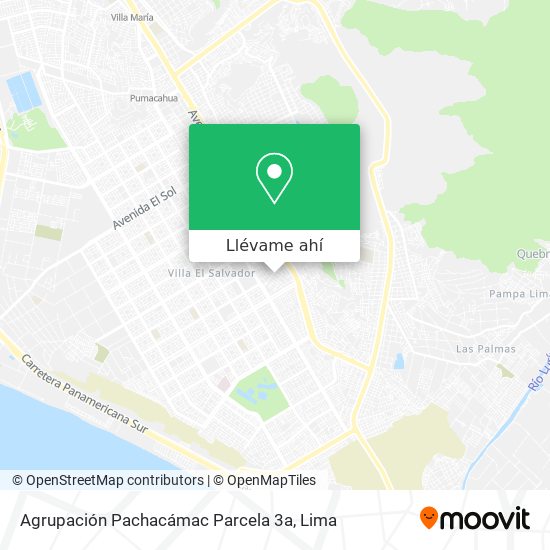 Mapa de Agrupación Pachacámac Parcela 3a