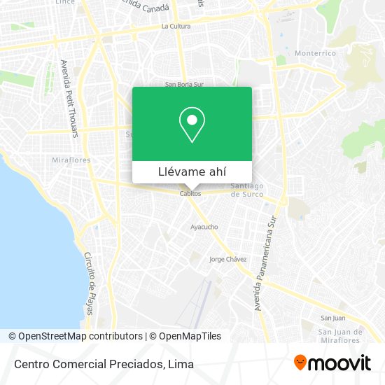 Mapa de Centro Comercial Preciados