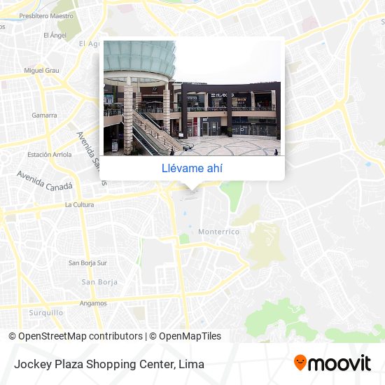 Mapa de Jockey Plaza Shopping Center