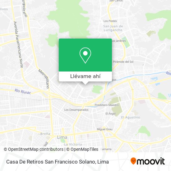 Mapa de Casa De Retiros San Francisco Solano