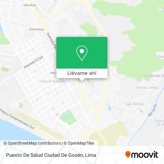 Mapa de Puesto De Salud Ciudad De Gosén