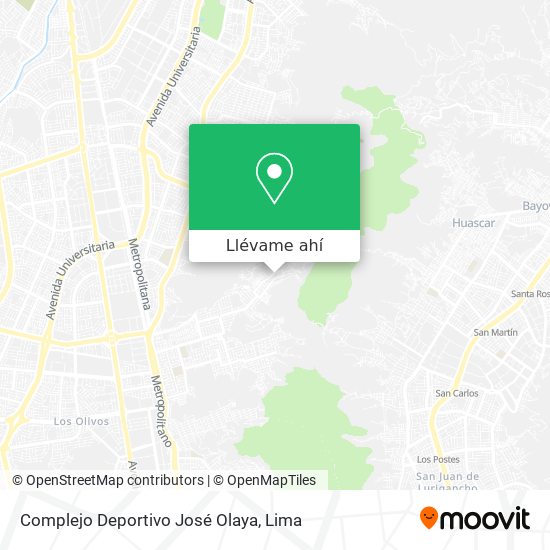 Mapa de Complejo Deportivo José Olaya
