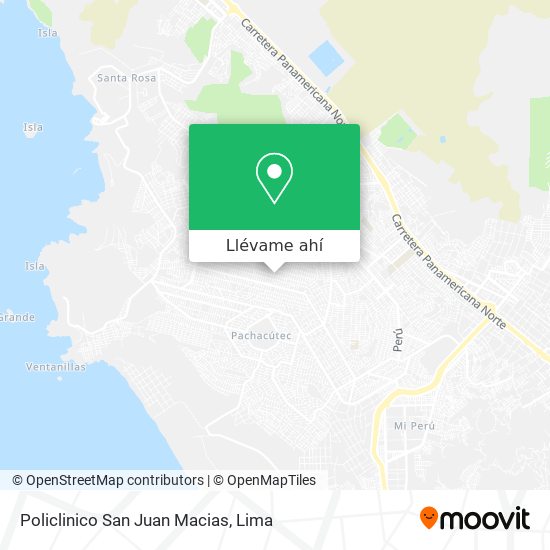 Mapa de Policlinico San Juan Macias