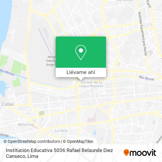 Mapa de Institución Educativa 5036 Rafael Belaunde Diez Canseco