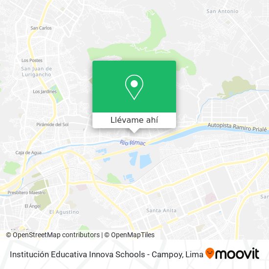 Mapa de Institución Educativa Innova Schools - Campoy