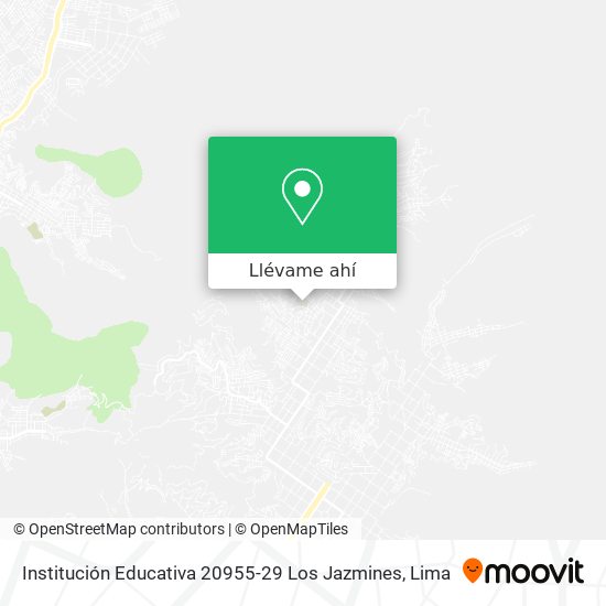 Mapa de Institución Educativa 20955-29 Los Jazmines