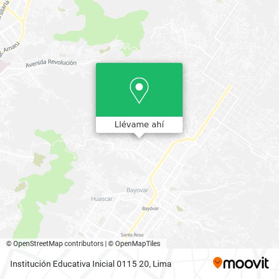 Mapa de Institución Educativa Inicial 0115 20