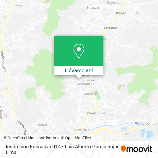 Mapa de Institución Educativa 0147 Luis Alberto Garcia Rojas