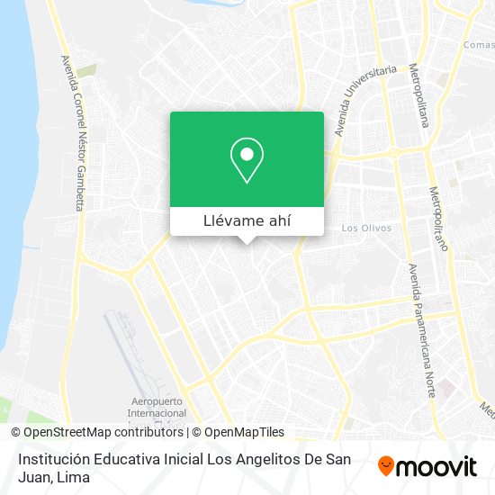 Mapa de Institución Educativa Inicial Los Angelitos De San Juan