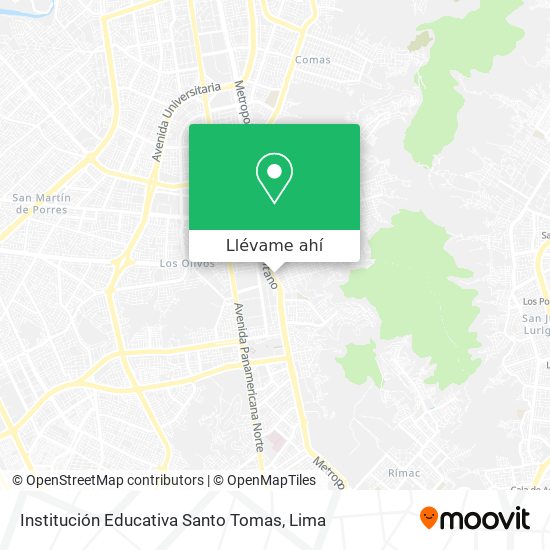 Mapa de Institución Educativa Santo Tomas