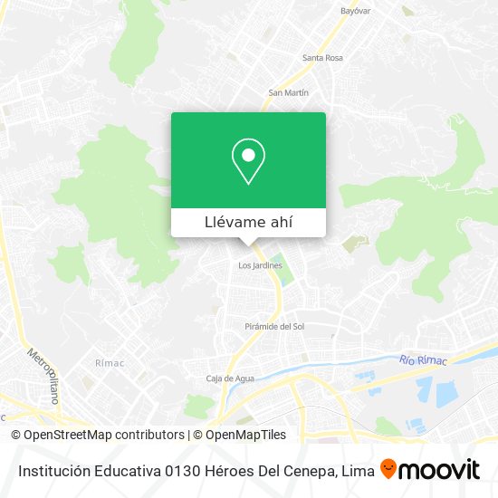 Mapa de Institución Educativa 0130 Héroes Del Cenepa