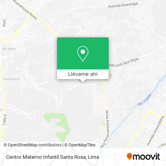 Mapa de Centro Materno Infantil Santa Rosa