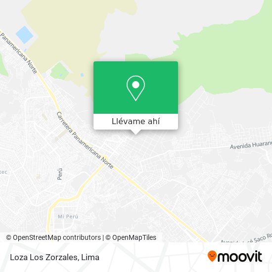 Mapa de Loza Los Zorzales
