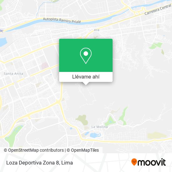 Mapa de Loza Deportiva Zona 8